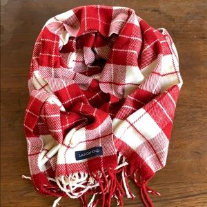 Lands End Plaid Scarf